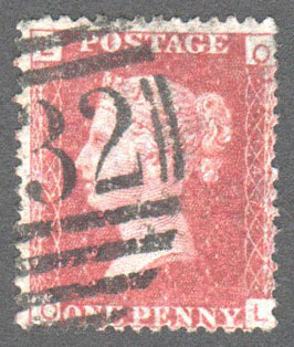 Great Britain Scott 33 Used Plate 147 - OL - Click Image to Close